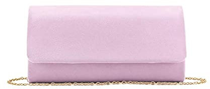 MODELISA - Bolso De Fiesta Cartera De Mano Cadena De Hombro Boda Noche Novia Ceremonia Evento Mujer (Lila)