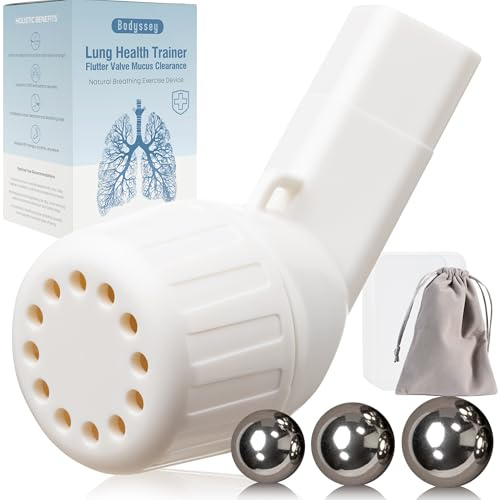 Bodyssey Breathing Trainer - Adjustable Airflow Resistance, Non-Measuring Respiratory Exercise Device, Includes Dual Functionality for General Respiratory Support