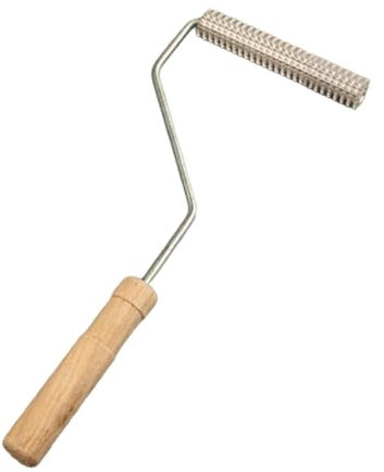 Ronyme Rodillo para laminar de fibra de vidrio, herramienta con rodillo de fibra de vidrio, cabezal de Metal, rodillo de burbujas para laminación de resina, rodillo 20x150mm