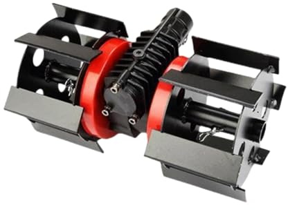 TUJOBA Rueda De Desmalezado - Cabezal De Cortacésped para Aflojar La Tierra, Accesorios para Cortacésped Conjunto De Rueda De Deshierbe, Herramienta Agrícola De Alta Dureza para Viveros, Invernader