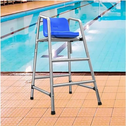 AviiSo Escalera de Seguridad Salvavidas/Tumbonas al Aire Libre, 120 cm/150 cm/180 cm de Alto Desmontable Silla elevada de Acero Inoxidable para Piscina Patio Playa Lago, Pasar por Alto el Taburete de