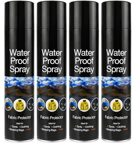 ANGIX Waterproof Spray 300ml for Shoes, Tents, Fabric, Jackets, Camping, Hiking, Clothes, Walking Boots, Trainers, & Coats, Fabric Protector Waterproofing & Cleaning