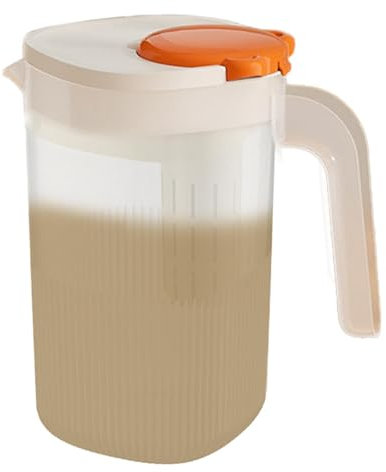 Large Drink Pitcher, Iced Tea Pitcher, Lemonade Drink Pitcher, 2200ml Large Pitcher Jug Heat Resistant with Handle - Fridge Iced Drink Kettle, Cold Tea Containers Built-In Filter for Lemonade