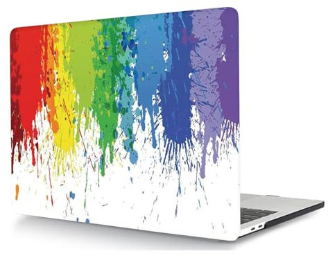 HLAAJJX Hülle Case Kompatibel mit Neues MacBook Air 13,6 Zoll M3 M2 2024 2022 A2681 A3113 mit Liquid Retina Display Touch ID, Schützend Plastik Hartschale Schutzhülle Cover,Rainbow Color