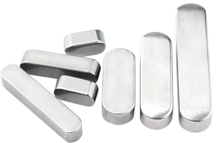 Parallel Key 304 Stainless Steel A Type Flat Key Dowel Drive Shaft Parallel Key M8 M10 M12 Round End Head Key(8x7x25 5pcs)