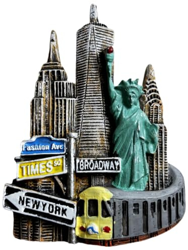 Magnete da frigorifero New York USA souvenir da viaggio decorazione 3D magnetico adesivo artigianale