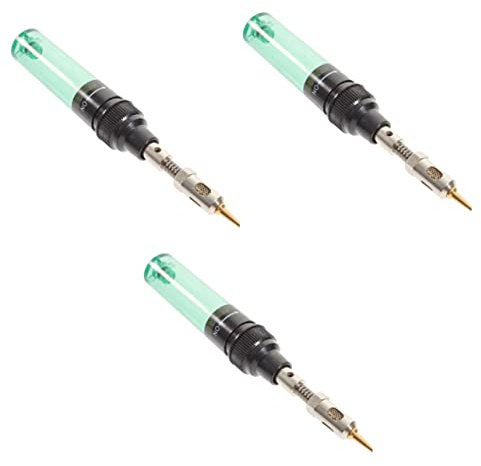 HOMSFOU 3sets Portable Gas Soldering Iron Tool for Electronics Repair Easy Use Cordless Welding Torch Changeable Tips Design for Home Repairs and Vehicle Maintenance