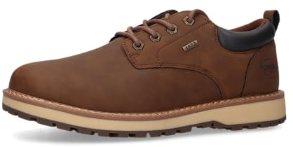 Dockers by Gerli Zapatillas bajas para hombre, plantilla intercambiable, Marrón 300, 43 EU