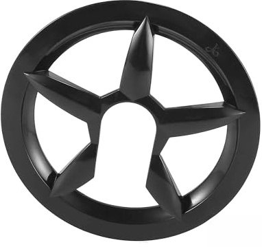 Gyrodymix 6,5 cm 5 Löcher Fahrrad Kurbelgarnitur Kettenradabdeckung Schutz Kettenrad Schutzhülle Schwarz Langlebiges Produkt