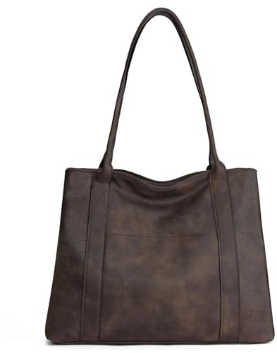 SENDEFN Large Work Tote Bag for Women Shoulder Bag Large Top Handle Handbag with Two Main Compartments Ladies Travel Purse Hobo Bag with Zipper Pocket