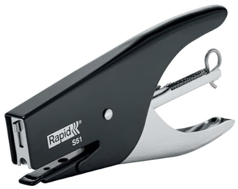 Rapid S51 Hefter, Schwarz, Silber