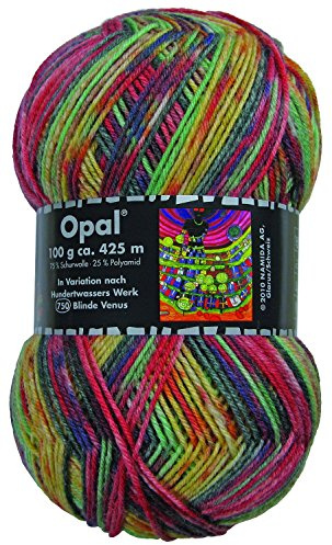 100g Sockenwolle Opal Hundertwasser III - Blinde Venus - 3206