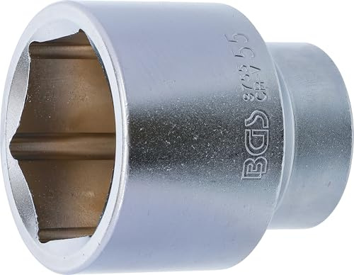 BGS 3755 | Steckschlüssel-Einsatz Sechskant | SW 55 mm | Antrieb Innenvierkant 25 mm (1) | Pro Torque® (Sechskant) | Chrom-Vanadium-Stahl | verchromt, matt