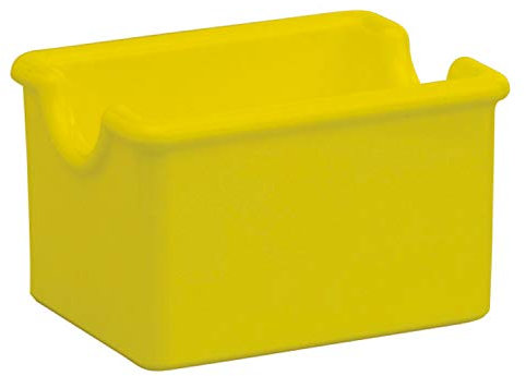 Piazza 5075032 - Azucarero (plástico, 6 unidades), color amarillo