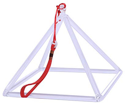 ENERGYSOUND Klangpyramide aus Quarzkristall, 10,2 cm, Klangschale für Heilung und Yoga, Meditation