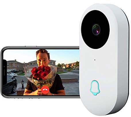 YLXD Video Doorbell with Chime,960P HD Video, Wi-Fi Enabled Smart Video Camera, Wireless Doorbell,Night Vision,Free Cloud Service,Two-Way Audio Talk and App Control for iOS and Android