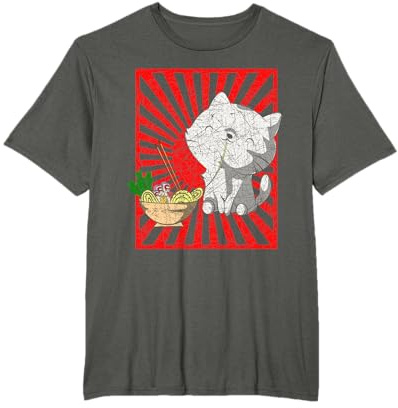 Animal Mignon Chat Cuisine Japonaise Bol De Nouilles Ramen T-Shirt