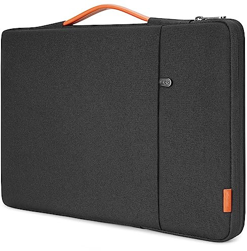 NIDOO 17 Zoll Laptop Tasche Notebook Tragetasche für 17,3 IdeaPad 3 Gen 7/17,3 HP ZBook Fury 17.3 G8 / 17,3 HP Laptop 17/17,3 HP 470 G8 G9 Laptop / 17,3 Dell G7 17, Schwarz Schutzhülle Sleeve