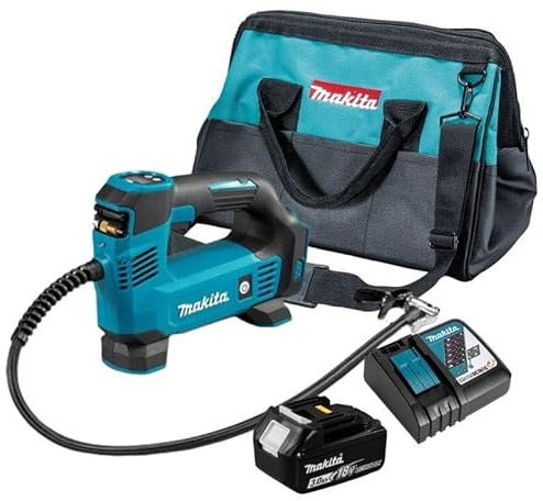 Aufblasgerät 18V Li-Ion (1x3,0 Ah) mit Aufbewahrungstasche - MAKITA DMP180RFS