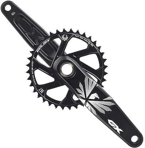 DHNCBGFZ Kurbelgarnitur MTB Hohle Integrierte Kurbelgarnitur 170/175 Mm Aluminiumlegierung MTB Kurbelarm-Set GXP 30/32/34/36/38 Zähne Kettenblatt Für 9–12 Gänge(170mm,38T)