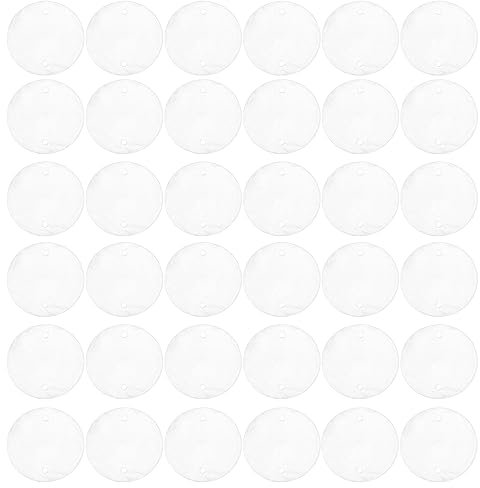 Amosfun 100stücke Runde Muschelscheiben Natürliche Perlen Für Schmuckherstellung Und -Dekoration Geeignet Für Ohrringe Armbänder Windspiele Und Weihnachtsdeko Doppellochig