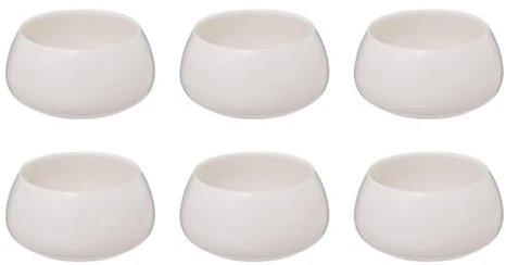 Paris Prix Secret de Gourmet - Lot de 6 Coupelles en Porcelaine Nora 10cm Blanc