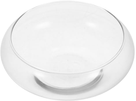 Angoily Jarrón de Cristal de, Cuenco para Burbujas, Redondo, terrario, pecera, Cuenca de Lirios de Agua, Amplia Apertura, jarrón para Plantas de Agua, Maceta hidropónica