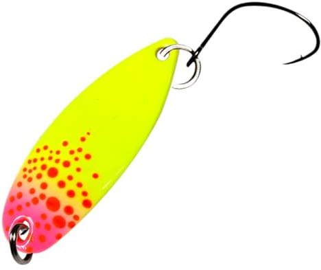 SEABUZZ Mini Barsch & Forellen Spoon Rio 3,2g 32mm Forellenköder | Barschköder mit Angelhaken - Blinker Forelle & Raubfisch Angeln Köder - Sport Fischköder - Kunstköder - Wobbler