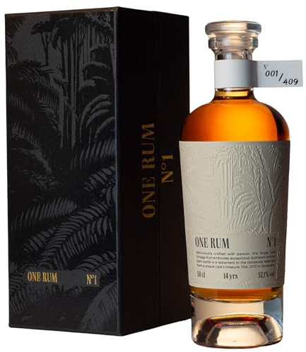 ONE RUM No. 1: Venezuela | Añejado 14 Años | Column Still | Edición Exclusiva Limitada a 409 Botellas | 52.1% Vol.