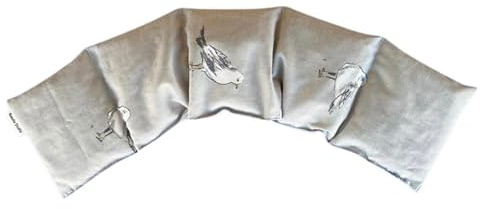 Microwaveable Neck and Shoulder Heat Pack Filled with Cherry Stones Seeds Warming Wrap Heating Cooling Bag (Seagull)