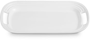 Le Creuset Stoneware Serving Platter, 14 in., White