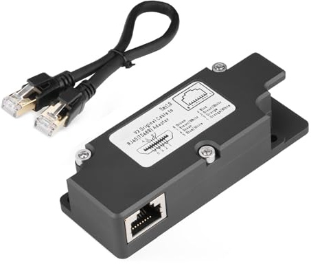 Cloimei Dishy V2 - Kit adaptador Ethernet RJ45 con inyector POE de alta velocidad 1000 Mbps pinchado, T568B, diseño resistente a la intemperie para conexión a Internet vía satélite