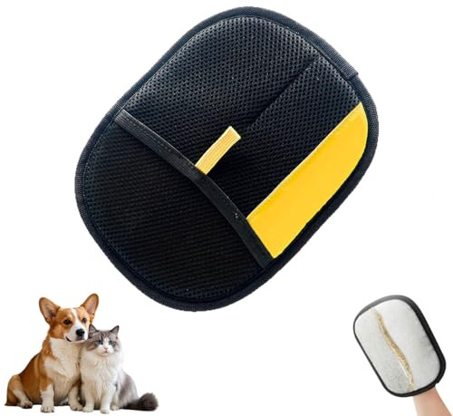 Guanto Antipeli Emporio Animale, Guanto Rimuovi Peli Riutilizzabile E Ecologico, Adatto a Cani e Gatti di Tutte le Taglie, Rimuove Peli e Spazzola la Pelosità, Facile da Pulire (1)
