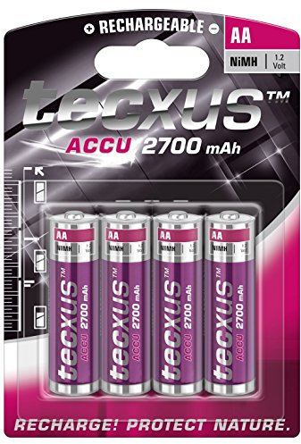 Tecxus 23745 Batteria ricaricabile NI-MH AA (Mignon)/HR6 - 2700 mAh - Batterie nichel-metallo idruro (NiMH) 1 2 V