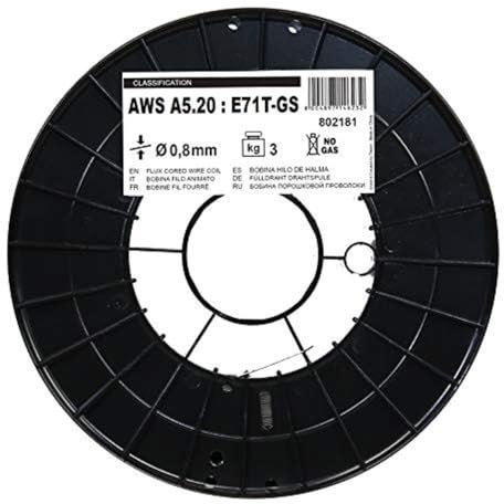 Telwin Bobine Fil Fourré, 0,8 mm - 3 kg, Gris