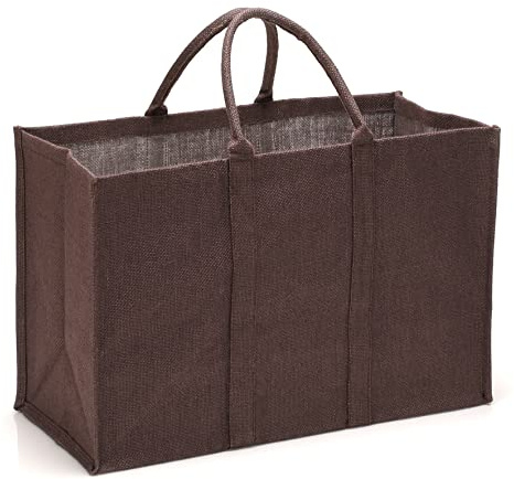 La cordeline – Bolsa Multiusos (de Yute, pequeño, 55 x 35 x 25 cm) 48L Color s/Corrugado portafolios, Bolsa Yute, Chocolate, 55 x 25 x 35 cm, sacjbpfch