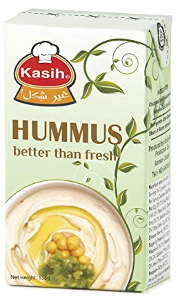 Kasih Hummus 135g (Pack of 4) Vegan Chickpea & Tahini Dip