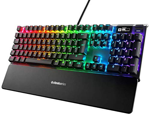 SteelSeries Apex 7 - Mechanische Gaming-Tastatur – OLED Smart Display – Braun Schalter – Deutsches (QWERTZ) Layout - Standard