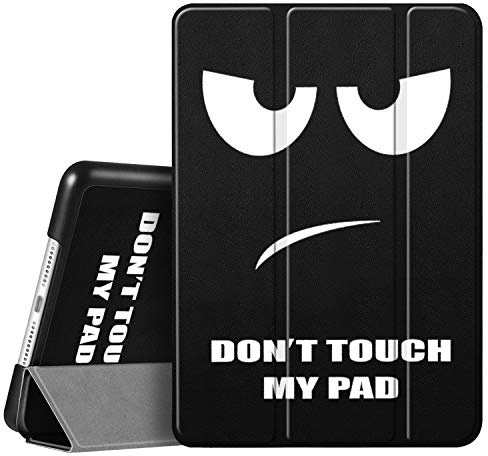 Fintie Hülle für iPad 9./8./7. Generation (10.2 Zoll, 2021/2020/2019) | Ultra Schlank Superleicht Ständer Schutzhülle Cover mit Auto Schlaf/Wach Funktion, Don't Touch