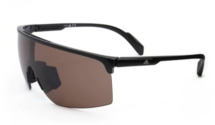 Adidas Herren SP0005 Sonnenbrille, (shiny black/brown), 00