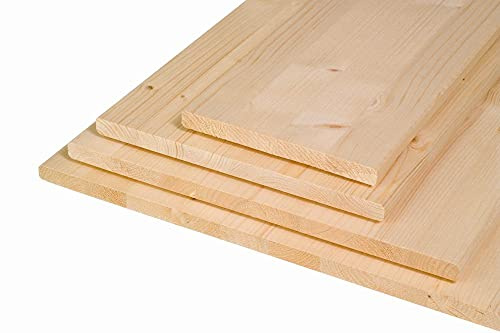 1Stck. FICHTE 800x200x18mm Leimholzplatte Leimholz Holzboden keilgezinkte Lamellen