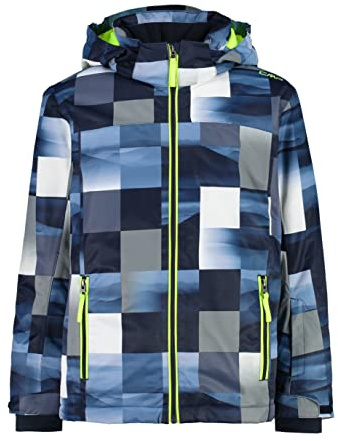 CMP, Kid Jacket Snaps Hood, Boy, B.Blue-Grigio, 164