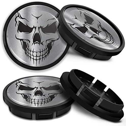 SkinoEu Nabendeckel 66mm kompatibel mit VW 4er Set Nabenkappen CR 49