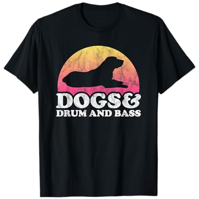 Hunde und Trommel und Bass für Männer oder Frauen T-Shirt