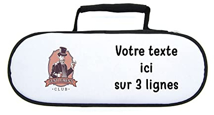 Mygoodprice Gentlemen Club Schutzhülle für Pétanque-Kugeln, personalisierbar