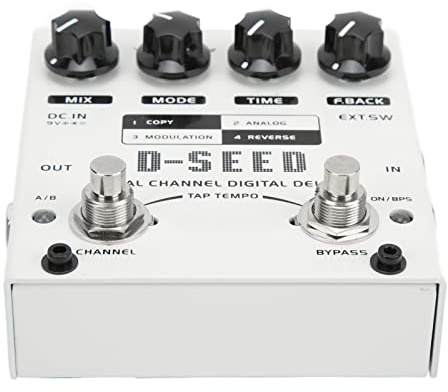 Effetto delay, facile regolazione 4 modalità pedale delay 17ms-1000ms per chitarra elettrica