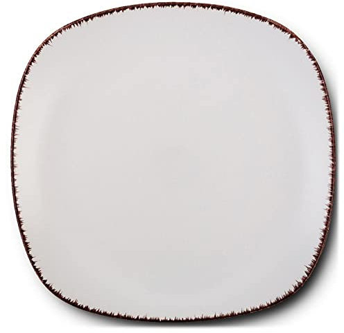 NAVA Piatto da dessert, Piattini in Ceramica, 20 cm, colore: bianco