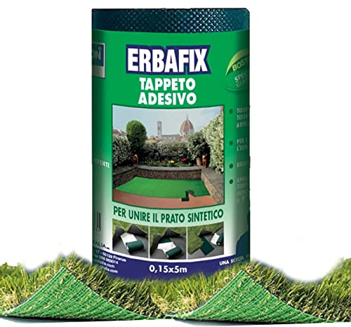 Crisalide® Nastro Adesivo Per Erba Sintetica, Erbafix Verde Biadesivo Per Giunture Erba Artificiale, Tappetino Verde Da Giardino