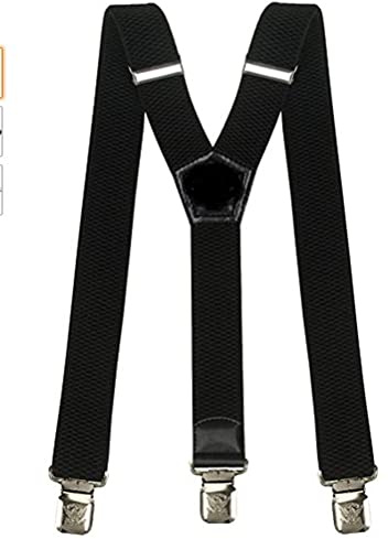 HOOENG Mentines Hossold Y Back 3 Clips métalliques sous-suspenseurs de 1,6 Pouce de Large for la fête (Color : Black, Size : 1)