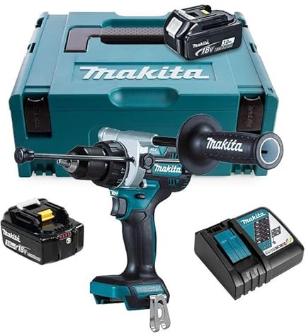 Makita DHP486RFJ Schlagbohrmaschine, 18 V, LXT (2 x 3,0 Ah) in Makpac